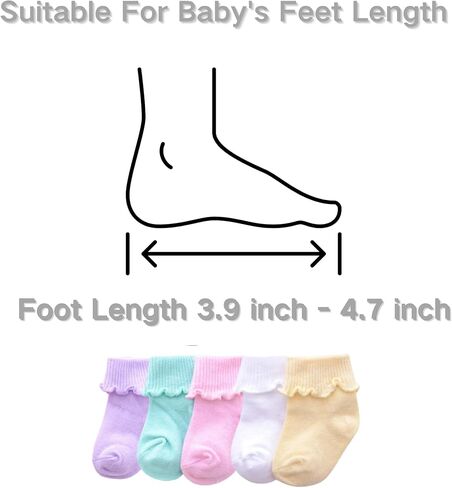 Newborn Baby Boy Girl Socks Cotton Soft Socks for Preemie Newborn Infant 0-6 months in Saudi Arabia
