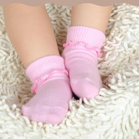 Newborn Baby Boy Girl Socks Cotton Soft Socks for Preemie Newborn Infant 0-6 months in Saudi Arabia
