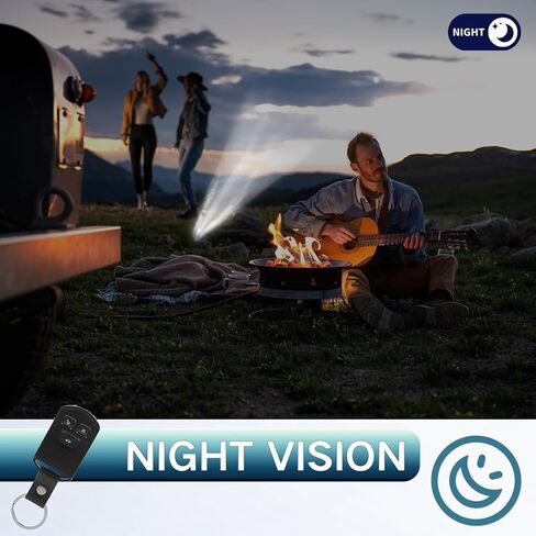 كاميرات صغيرة بسلسلة مفاتيح Pelay Key Fob HD 1080P، كاميرا مخفية لأمن المنزل، كاميرا مربية لتسجيل الفيديو مع كاشف الحركة/الرؤية الليلية in Kuwait