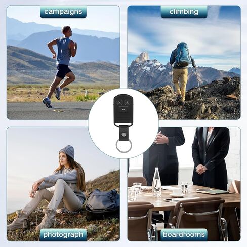 كاميرات صغيرة بسلسلة مفاتيح Pelay Key Fob HD 1080P، كاميرا مخفية لأمن المنزل، كاميرا مربية لتسجيل الفيديو مع كاشف الحركة/الرؤية الليلية in Kuwait