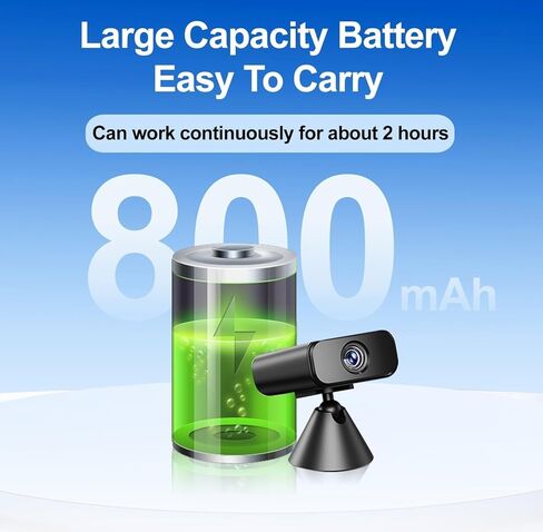 4KHD Wireless Wifi Ultra Mini Battery Camera-Compact-Pocket-Sized-Tiny Security Cameras,No Need Wifi Camera with Night Vision & Motion Detection,Nanny Cam for Home,Office,Baby Monitor,Pet Monitoring in Kuwait