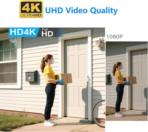 4KHD Wireless Wifi Ultra Mini Battery Camera-Compact-Pocket-Sized-Tiny Security Cameras,No Need Wifi Camera with Night Vision & Motion Detection,Nanny Cam for Home,Office,Baby Monitor,Pet Monitoring in Kuwait