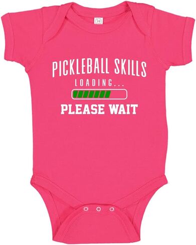 Pickleball Baby Bodysuit One Piece Or Toddler T-Shirt Pickleball Skills Loading Please Wait in Saudi Arabia