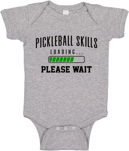 Pickleball Baby Bodysuit One Piece Or Toddler T-Shirt Pickleball Skills Loading Please Wait in Saudi Arabia