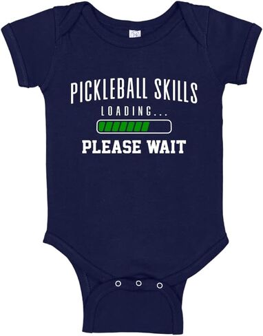 Pickleball Baby Bodysuit One Piece Or Toddler T-Shirt Pickleball Skills Loading Please Wait in Saudi Arabia