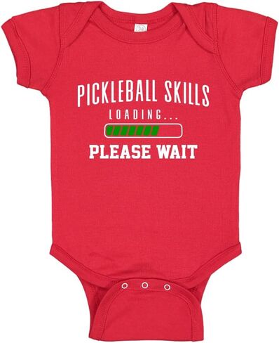 Pickleball Baby Bodysuit One Piece Or Toddler T-Shirt Pickleball Skills Loading Please Wait in Saudi Arabia