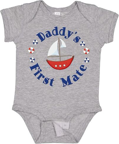 بدلة الأطفال Inktastic Daddy's First Mate in Kuwait
