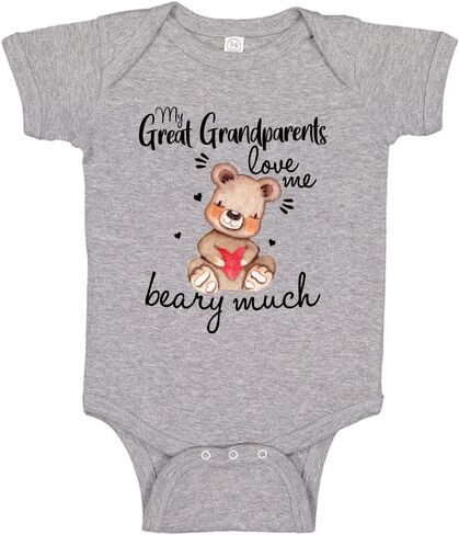 Loved by My Great Grandparents Beary Much Baby Bodysuit One Piece Or Toddler T-Shirt in Saudi Arabia