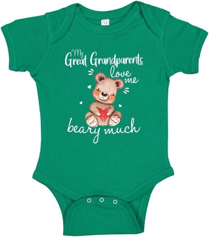 Loved by My Great Grandparents Beary Much Baby Bodysuit One Piece Or Toddler T-Shirt in Saudi Arabia