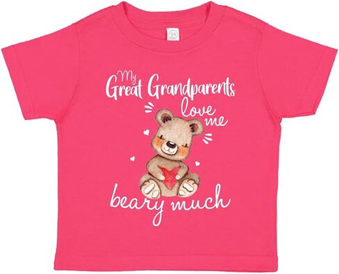 Loved by My Great Grandparents Beary Much Baby Bodysuit One Piece Or Toddler T-Shirt in Saudi Arabia