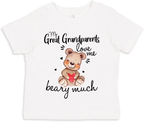 Loved by My Great Grandparents Beary Much Baby Bodysuit One Piece Or Toddler T-Shirt in Saudi Arabia