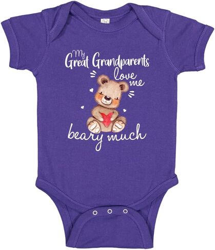 Loved by My Great Grandparents Beary Much Baby Bodysuit One Piece Or Toddler T-Shirt in Saudi Arabia