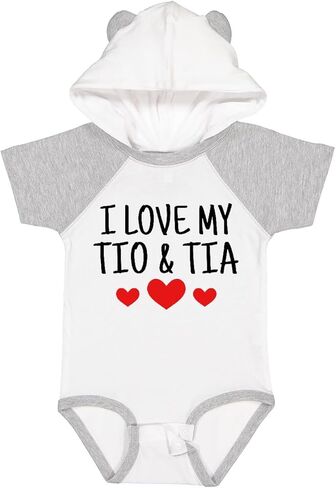 Inktastic I Love My Tio & Tia Baby بدلة للجسم in Kuwait