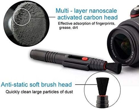 2 in 1 Lens Cleaning Pen for Camera(Black) in Kuwait