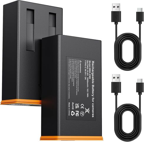 7600mAh Power Mag Battery Pack for Moultrie Edge/Pro, Edge 2/Pro, Edge 3/Pro Cellular Trail Camera, Upgrade High Capacity Rechargeable Lithium-Ion Battery & Solar Panels Charging - 2 Pack in Kuwait