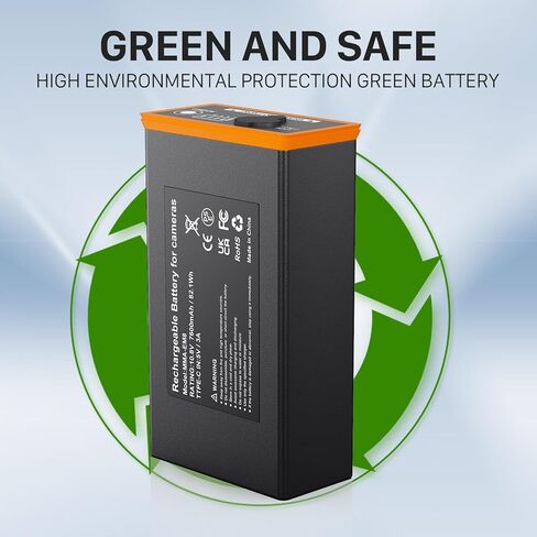 7600mAh Power Mag Battery Pack for Moultrie Edge/Pro, Edge 2/Pro, Edge 3/Pro Cellular Trail Camera, Upgrade High Capacity Rechargeable Lithium-Ion Battery & Solar Panels Charging - 2 Pack in Kuwait