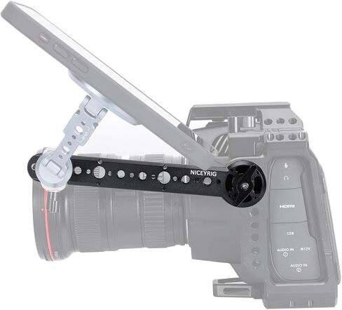 NICEYRIG Rosette Mount Extension Rail، الإفراج السريع المضادة للإيقاف الناتو السكك الحديدية لتركيب EVF، الذراع السحري، حامل الهاتف - 635 in Kuwait