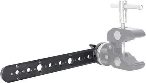 NICEYRIG Rosette Mount Extension Rail، الإفراج السريع المضادة للإيقاف الناتو السكك الحديدية لتركيب EVF، الذراع السحري، حامل الهاتف - 635 in Kuwait