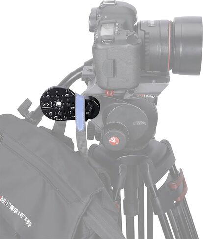 حامل جانبي من NICEYRIG مناسب لـ Manfrotto MVH502AH / MVH504XAH / MVH608AH / MVH612AH / 509HD / 501HD، لوحة تمديد تثبيت روزيت نوع 36 ترس M6 لبطارية Vmount، ضوء LED in Kuwait
