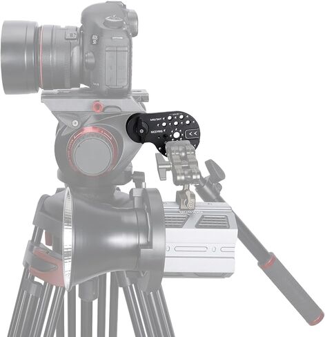 حامل جانبي من NICEYRIG مناسب لـ Manfrotto MVH502AH / MVH504XAH / MVH608AH / MVH612AH / 509HD / 501HD، لوحة تمديد تثبيت روزيت نوع 36 ترس M6 لبطارية Vmount، ضوء LED in Kuwait