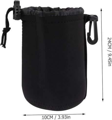 4pcs Neoprene Lens Protector Pouch Camera Lens Case for Dslr Flexible and Durable Various for Different Lenses for Photography Enthusiasts in Kuwait