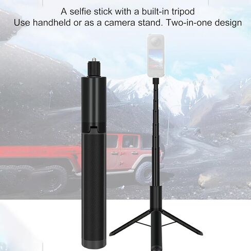 Andoer 48 Inch Selfie Stick Tripod Extendable Pole 2 in 1 Camera Tripod and Selfie Stick Compatible for X5/X4/X3/X2/ONE in Kuwait