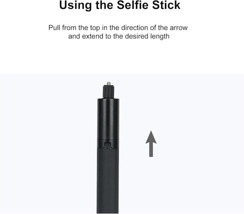 Andoer 48 Inch Selfie Stick Tripod Extendable Pole 2 in 1 Camera Tripod and Selfie Stick Compatible for X5/X4/X3/X2/ONE in Kuwait
