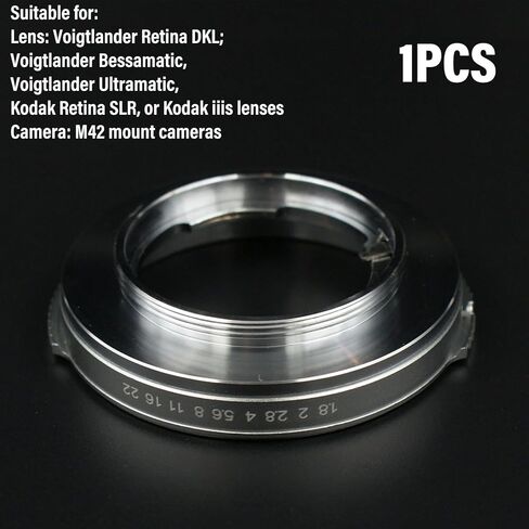 محول نحاسي DKL-M42 لعدسة Voigtlander Retina Schneider إلى كاميرا لولبية M42 in Kuwait