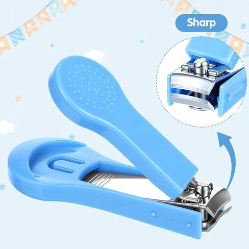 Qianyu 5 Pcs Baby Nail Clippers Fold Up Baby Nail Clippers Stainless Steel Finger Trimmer Cutter Small Jaw Precise Safe NailTrimmer Fingernail Clipper for Newborn Infant Nursery Baby's Fingers Toes in Kuwait