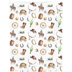 Farm Animal Baby Blanket, Soft Flannel Farm Newborn Blanket, Cozy Unisex for Boys & Girls, Lightweight Stroller & Crib Blanket 30x40 Cows, Pigs, Horses, Barns in Kuwait