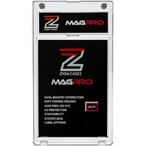 حامل البطاقة المغناطيسية Zion Cases MagPro 55PT؛ حافظة بطاقة مغناطيسية مزدوجة لقوة الإمساك الآمنة للحماية من الفتحات غير المقصودة؛ تتضمن 10 حافظة بطاقات تداول مغناطيسية؛ (10 عبوات) in Kuwait