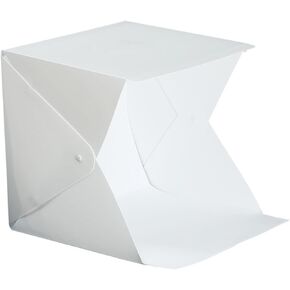 OSALADI 20cm Portable Foldable Photo Light Box Tent with Dual LED Light Bars and 6 Colored Backdrops, Mini Photography Softbox for Product Shooting and Studio Use in Kuwait