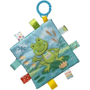 Taggies Crinkle Me Activity Toy with Baby Paper & Squeaker and Sensory Tags, 6 x 6-inches, Yellow Dunkin Duck in Saudi Arabia