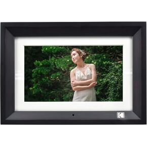KODAK RDPF-1020V Digital Photo Frame, 10.1" IPS, 800 * 1280, 8GB Wooden Frame, Black in Kuwait