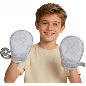 Lightweight Cotton Anti-Scratch Finger Gloves for Teens & Small Hands, Reusable Hand Mitts to Prevent Picking & Scratching Skin, Washable Comfort Gloves for Teenagers, Sensitive Skin & Small Sizes in Saudi Arabia