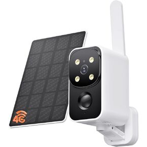 SEHMUA No WiFi Cellular Security Camera, Built-in 4G LTE SIM Card, 180° Pan, 2K Live Feed, Color Night Vision, Motion Detection, 2-Way Talk, Solar Camera for RVs/Camping/Travel & Indoor/Outdoor in Saudi Arabia