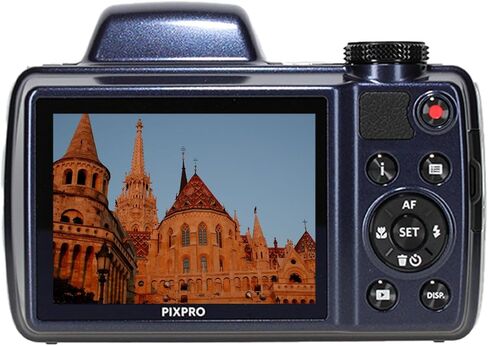 كاميرا كوداك PIXPRO AZ528 الرقمية (أزرق) | مستشعر 16 ميجابكسل، تكبير بصري 52x، عدسة واسعة الزاوية 24 ملم، بصري واتصال Wi-Fi | رائع للسفر والصور العائلية (AZ528MB) + بطاقة سعة 32 جيجابايت + حقيبة + قطعة قماش in Kuwait