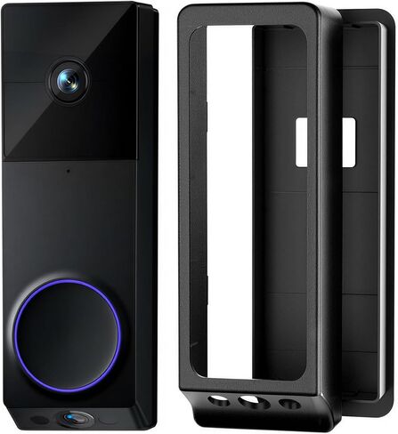 حامل باب لاصق متوافق مع جرس الباب Wyze Duo Cam فقط، دعامة تثبيت بدون حفر لـ Wyze، لا يحجب مستشعر جرس الباب، مجموعات جرس باب الشقة لكاميرا جرس الباب Wyze in Kuwait