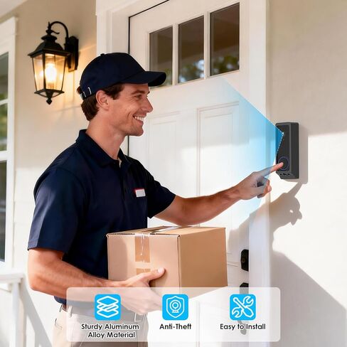 حامل باب لاصق متوافق مع جرس الباب Wyze Duo Cam فقط، دعامة تثبيت بدون حفر لـ Wyze، لا يحجب مستشعر جرس الباب، مجموعات جرس باب الشقة لكاميرا جرس الباب Wyze in Kuwait