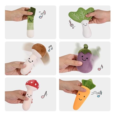 Bebamour Montessori Toys for Baby 6-12 Months, Plush Vegetable Garden Sensory Sorting Toy with Storage Base, Soft Plush Farm Harvest Game for Fine Motor Skills, Perfect Baby Boys Girls Gift(Carrot) in Kuwait