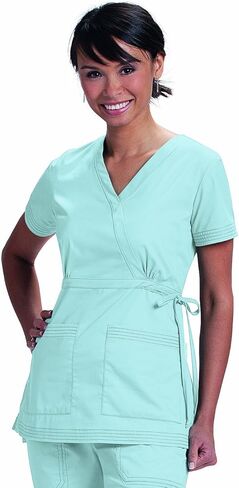 koi Classic 137 Women's Katelyn Mock-Wrap Scrub Top in Saudi Arabia
