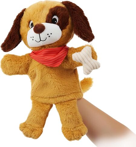 June Garden Plush Dragon Hand Puppet – Orange Fantasy Storytelling Toy with Golden Wings – Pretend Play Adventure for Toddlers and Kids in Saudi Arabia