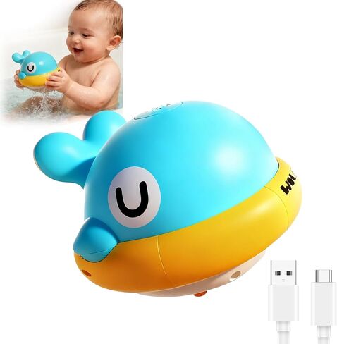 Bath Toys, Bath Bubble Machine Toddler Bath Toys for Kids Ages 1-3 4-8, Interactive Bathtub Shower Water Toys Bubble Maker with Music Christmas Birthday Gifts for Boys Girls in Saudi Arabia