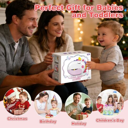 Bath Toys, Bath Bubble Machine Toddler Bath Toys for Kids Ages 1-3 4-8, Interactive Bathtub Shower Water Toys Bubble Maker with Music Christmas Birthday Gifts for Boys Girls in Saudi Arabia