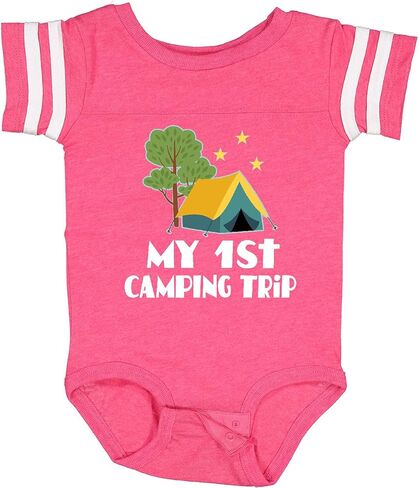 inktastic My 1st Camping Trip Baby Bodysuit in Kuwait