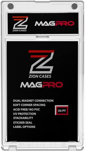 حامل البطاقة المغناطيسية Zion Cases MagPro 55PT؛ حافظة بطاقة مغناطيسية مزدوجة لقوة الإمساك الآمنة للحماية من الفتحات غير المقصودة؛ تتضمن 10 حافظة بطاقات تداول مغناطيسية؛ (10 عبوات) in Kuwait
