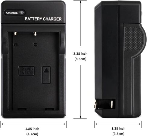 Norifon EN-EL9 Wall Charger for Nikon D3000, D40, D40x, D5000, D60 and More with Foldable Plug in Kuwait