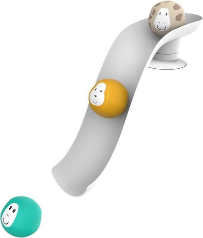 Matchstick Monkey Bath Time Slide Set – Baby Bath Toy, Sensory Learning, Easy-to-Grip Animal Rocks, Encourages Motor Skills & Water Play, BPA-Free, 12 Months+, Blue in Saudi Arabia
