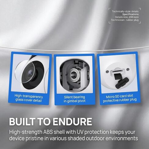 1080P WiFi Night Vision 2 Way Audio Siren Motion Alerts Indoor Security Camera for Baby Pet Monitoring Cloud TF Card Storage White in Kuwait
