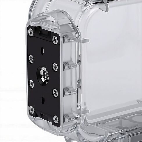 Dpofirs 60M Case for Action 6 Camera, Underwater Diving Housing Shell with Optical Grade Transparent Material, Anti Fog Design and Magnetic Attachment in Kuwait